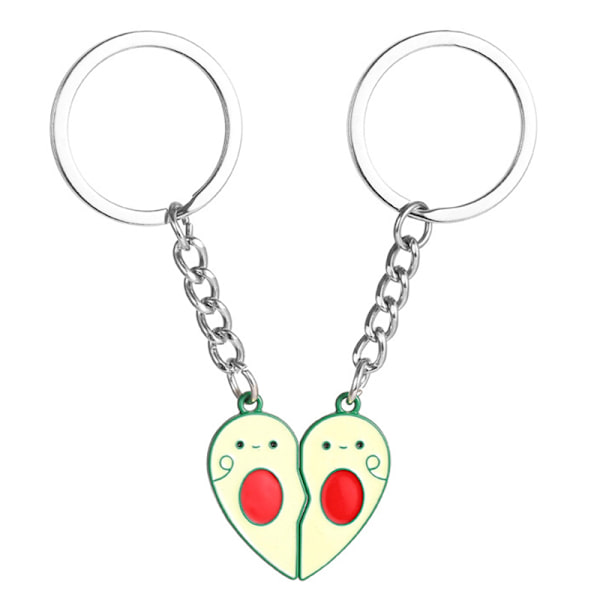 Sarjakuva Avocado Couple Paras ystävä Magneettinen avaimenperä Pariskunta Bac 1pair