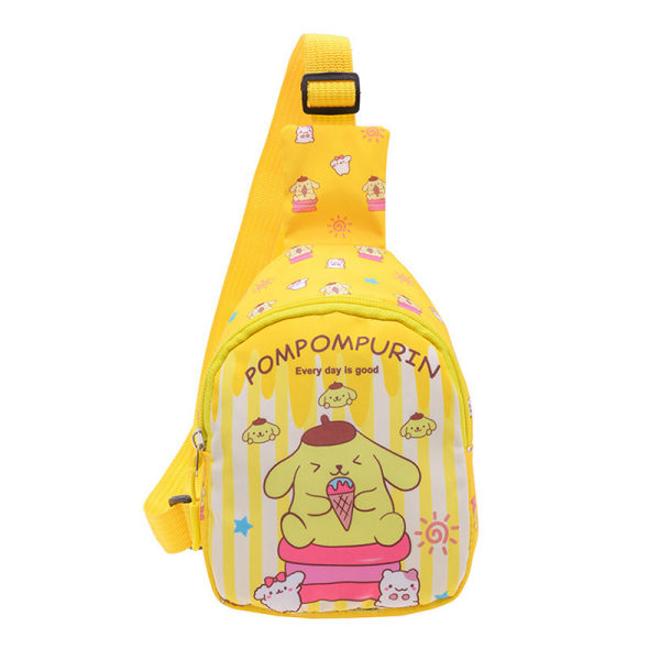 Cartoon Crossbody Bag Håndveske Barn Reise Bryst Bag Shoulde Yellow