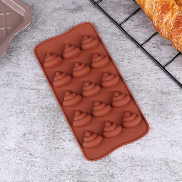 Mini Poop Silikone Form DIY e Chocolate Candy Cookies Cake Baki