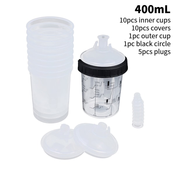 165/400/600 ml Spray Paint Tank Spray Mixing Cup Quick 2(400mL)