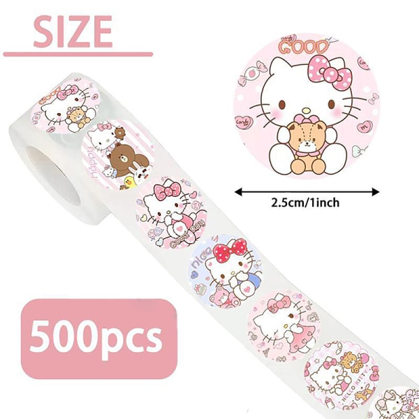 Sanrio Melody Big Ear Dog Kulomi Sticker Bagning Emballage Etiket A3