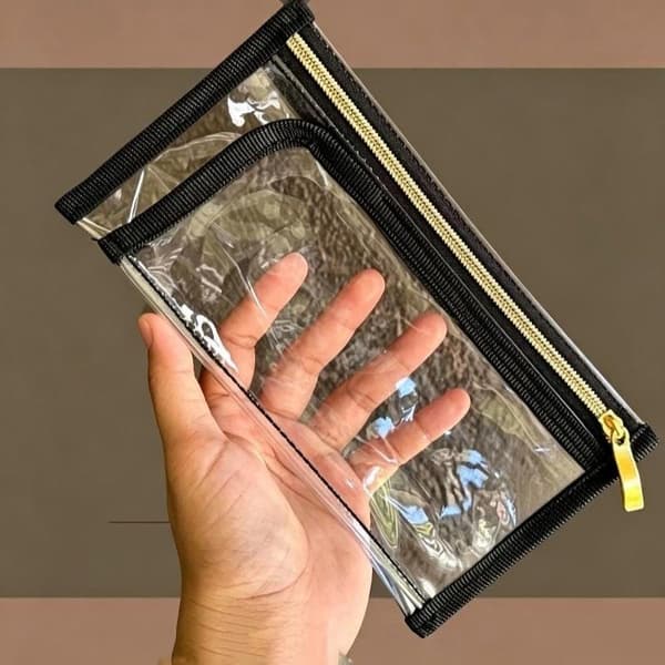 Pas- og billetmappe Premium Klar PVC Vandtæt Multi Col A1