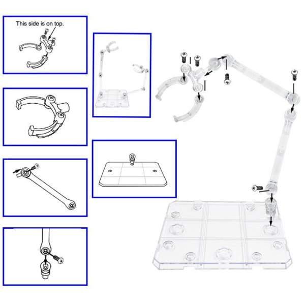 Handgjord HG Modell Robotfäste Modell Leksakshållare Flexibel Stan A2