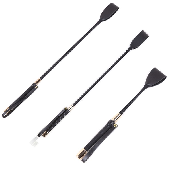 Riding Crop Slitesterk ridetrening PU-skinn Lettvekt 60cm