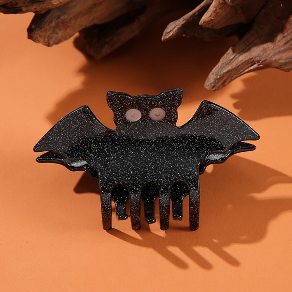 Rolig Halloween-serie Bat Hair Clip Akryl Hårnål Holiday Dr A4