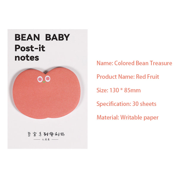 Bean Bag Series post-it Notes e Mini Sticky Notes Self-Stick No Red
