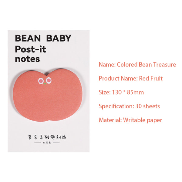 Bean Bag Series Post-it Notes e Mini Sticky Notes Self-Stick No Red