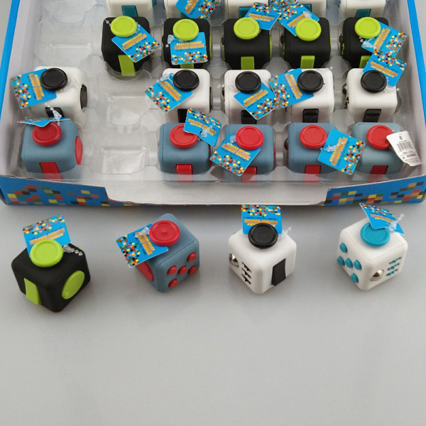 Ralix Fidget Cube Toy Fokus Attention Work Pussel Gray