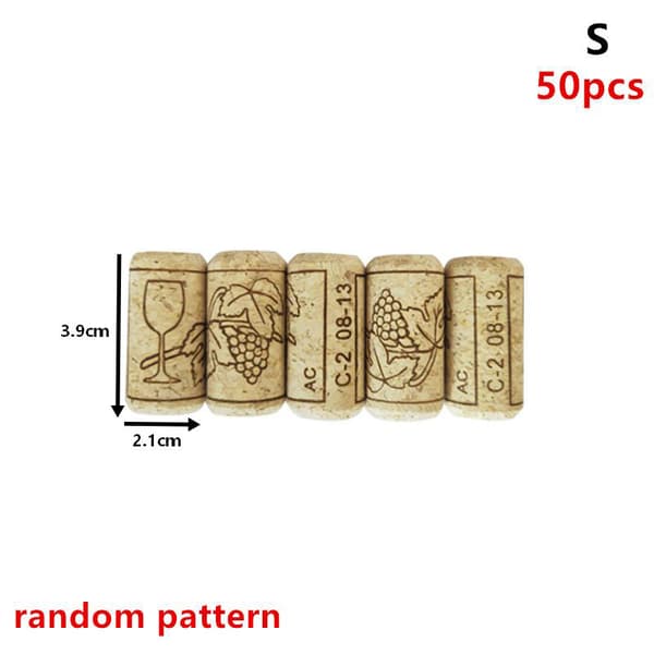 Korkproppar Blandade Vinflasklock Propp Plugg Konst Hantverk S 50PCS