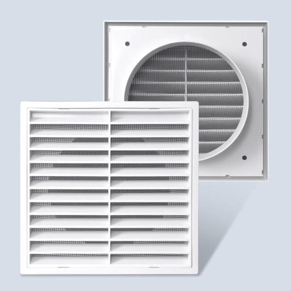 1 stk ventilasjonsrist PP luftavtrekk for veggtak A1