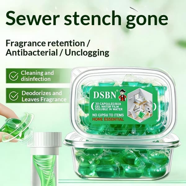 Lugtfjernende Kloakrenser Duftende Gel Luftfrisker til Vaske Blue 50Pcs
