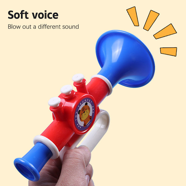 17 cm blåsande trumpetröst som byter visselhornsleksaker Musical P 1PC Random Color
