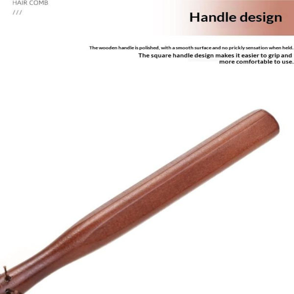 Rund Styling Hårborste Lockrulle Hårborste Liten Trä B