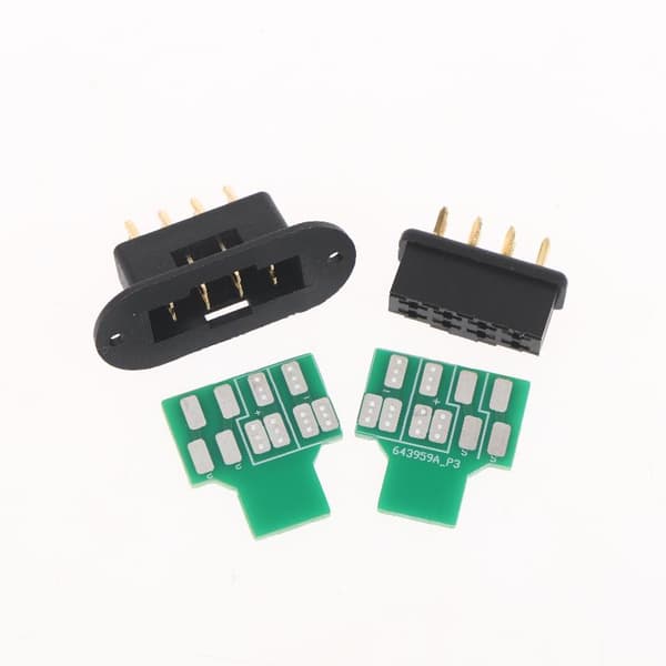 2 stk MPX8 hann/hunn-adaptere med loddebrett for RC-fly 2pcs board