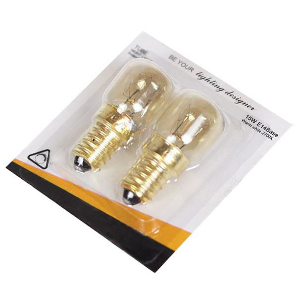 2kpl 15/25W 220V E14 300 astetta korkeita lämpötiloja kestävä mikrofoni Gold 25W