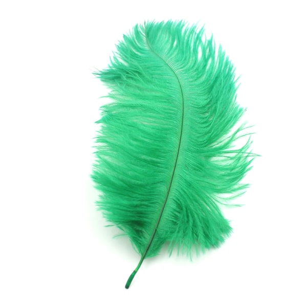 Nail Art Feather Display Stand Feather Decoration Colorful Phot Dark green