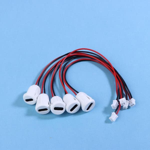 2/5/10 STK. Stik Type-C Hun Chassis 2 Pin Type-C Hun S Black 2Pcs