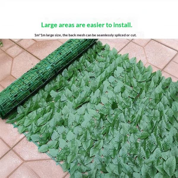 1M/3Meter Kunstige Grønne Bladhegnspaneler Falsk Privatlivshegn E 50X300CM
