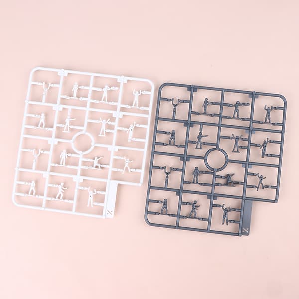 26 stk. 1/100 skala miniaturemenneskemodel til hobby DIY Ac