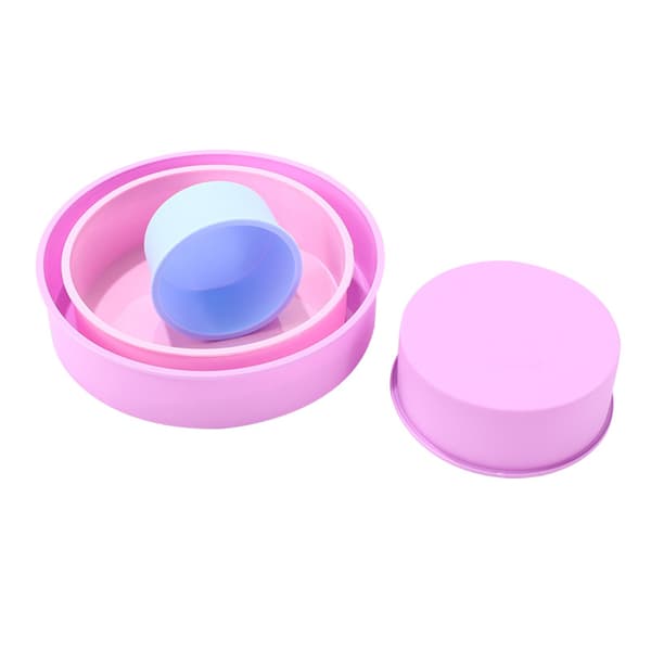 Rund form silikon kakeform DIY mousse fondant Cy 15cm