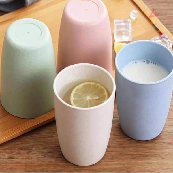 12 st vetestråkoppar i plast för munvatten och tandborstning Green 6pcs