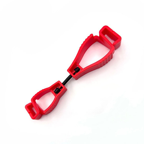 Hanskeklemmehenger Sikkerhetshanskeholder Plast Arbeidshansker Cl Red