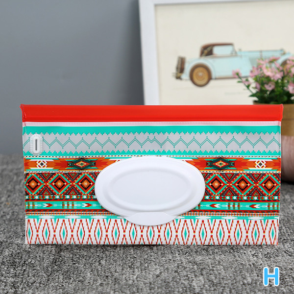 Bärbar baby våtservetter Väska Tissue Box Container Miljövänlig R H
