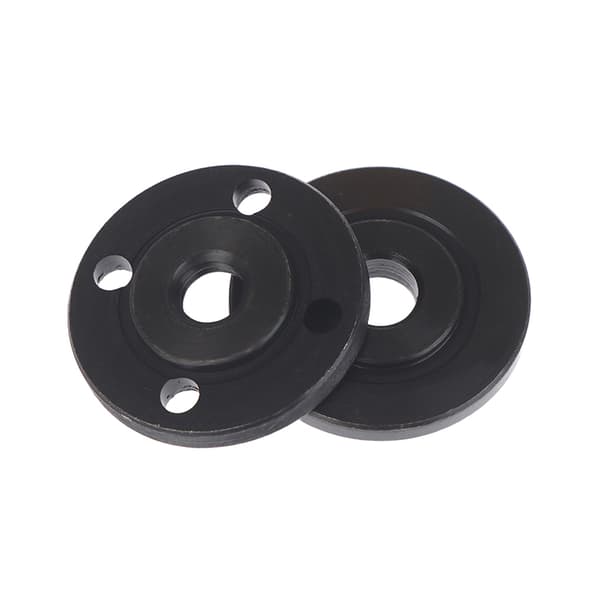 1 par vinkelsliper metall trykkplate indre ytre flensmutter Black