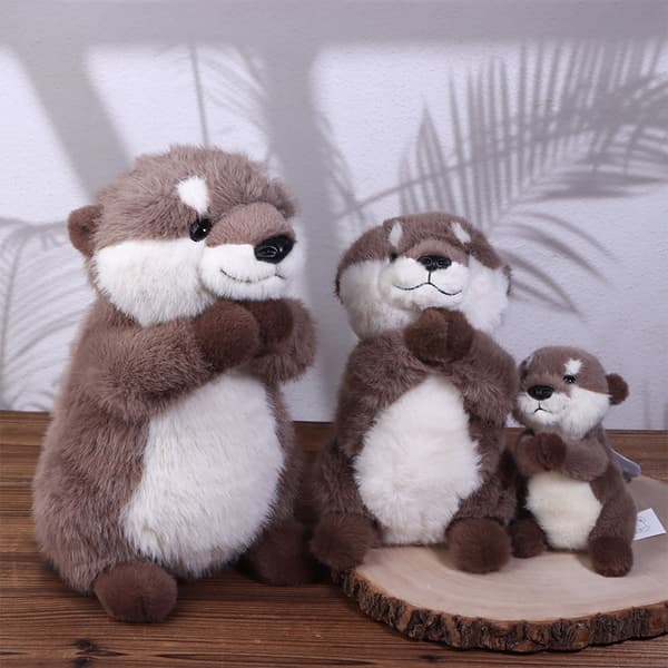e Lazy Otter Animal Plysj Leke Sovende Dukke Barnebursdag A2