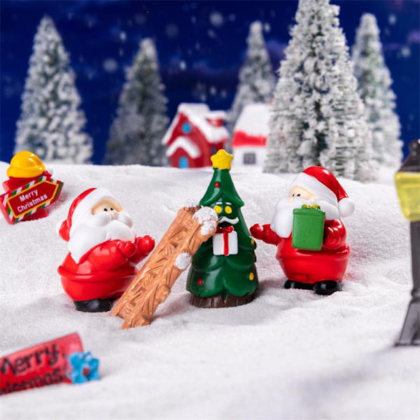 Julgranspynt DIY Fest Dekoration e Tomte Älg Snögubbe A9