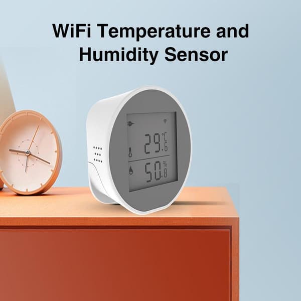 Smart WiFi temperatur- og fuktighetssensor for intelligent kobling D A1