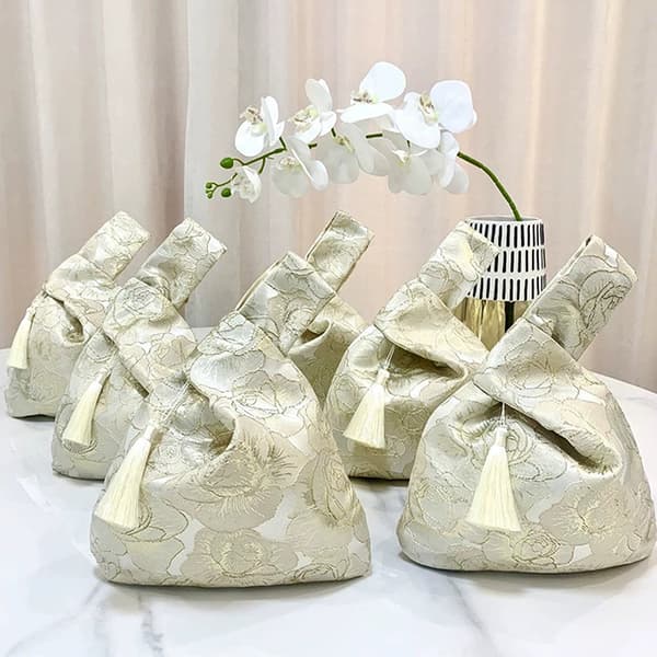 Gaveposer Bryllupsgaver Jacquard Stoffbokser Bryllupsgodteri Til Champagne