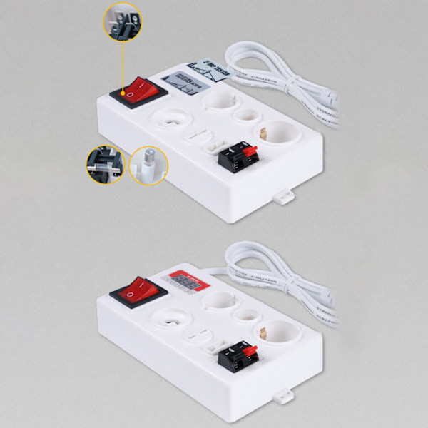 LED-tester til E27/B22/E14/GU10/G4-G9 pæretester Multi-p EU