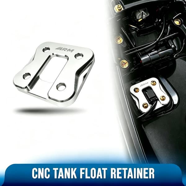 Tank Float Retainer til Mio I125 Mio Sporty Aluminium Fuld CNC N Silver