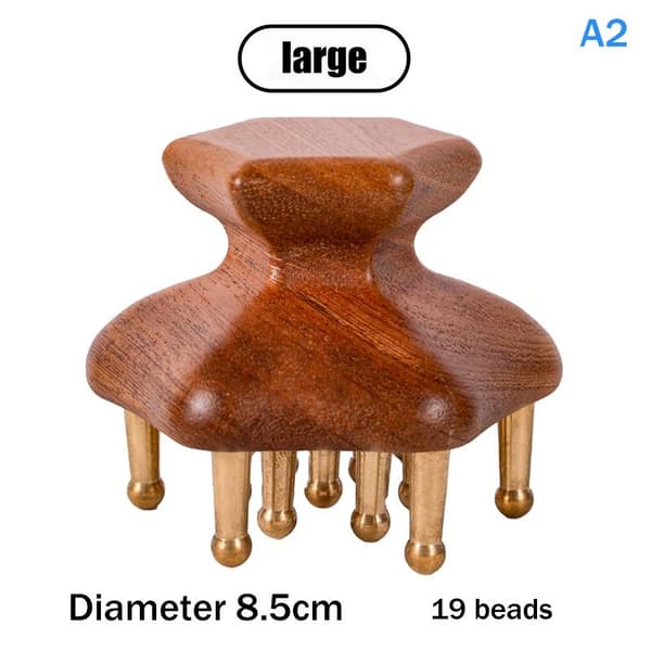 Sandelved Tann Solid Kobber Meridian Børste Håndtak Hodebunn Massa A2