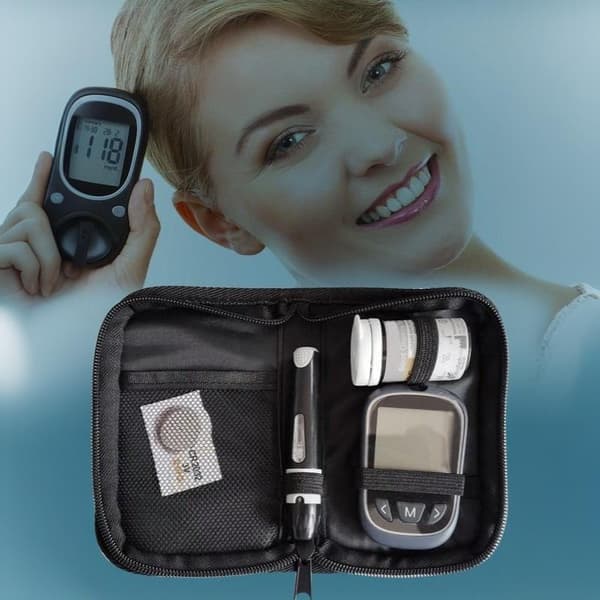 Blodsukkermåler Opbevaringstaske Polyester Diabetes Organizer Fo A