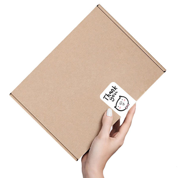 100 stk-25 ark e takkeklistremerker Etiketter for gaveeske Pakke A3