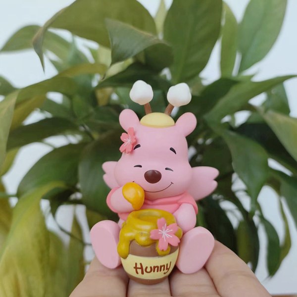 Disney Anime Figur Winnie-The-Pooh Eeyore Piglet Q-versjon Dol