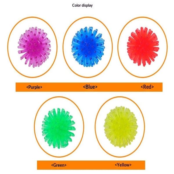 20 stk. Mini Bløde Piggede Sansebolde Legetøj Lyse Legetøj 20Pcs Random color