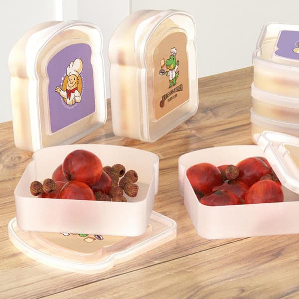 1 st Smörgåslåda Lunchlåda förvaringsbehållare Bärbar Bento B A