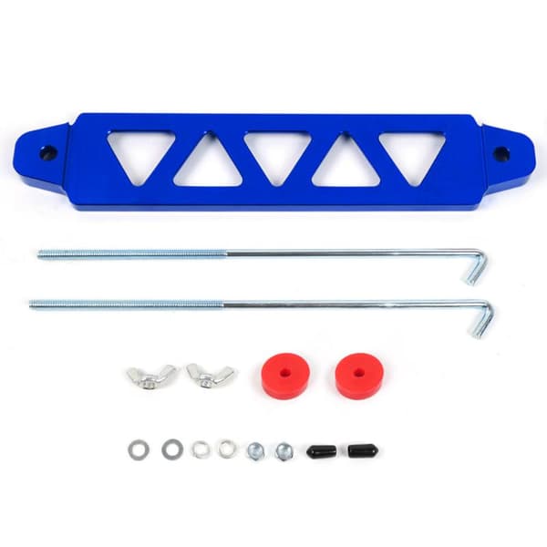 218mm / 190mm Aluminium Universal Batteri Bil Batteri Bindebånd Blue