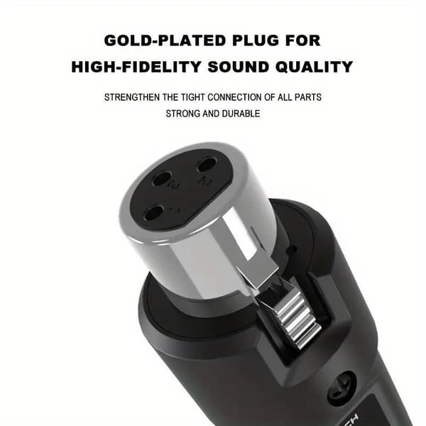 Trådløst mikrofonsender-mottakersystem XLR-adapter for A