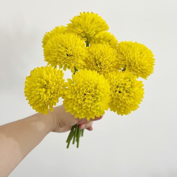 Kunstig Blomsterarrangement Pom Blomster Dianthus Stengler Realistisk A1