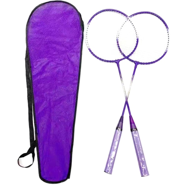 2st/ Set Badmintonracket Amatör Primär Badmintonracket Trai Random Color with bag