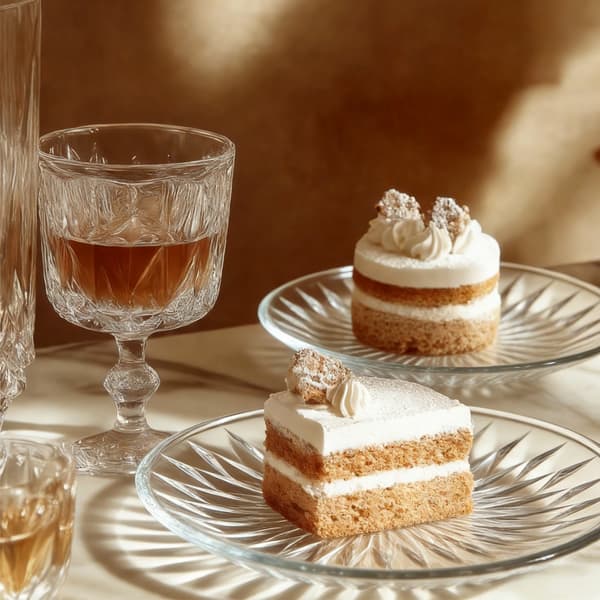 6-pack klara glasplattor 6 tum runda transparenta små glas White