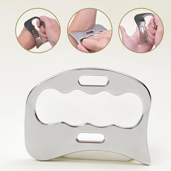 Fascia Gua Sha-bræt i rustfrit stål B