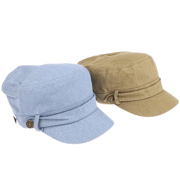 Flat Top Hatt Justerbar Utendørs Fiskeluer Kvinner Menn Solid Black