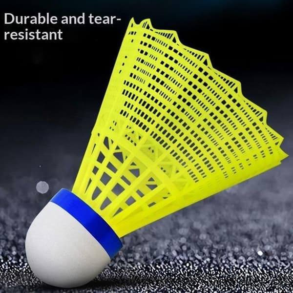 3/6/12 ST hållbara gula nylonbollar för badminton White 12pcs