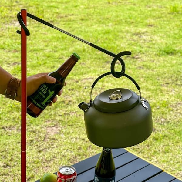 2 st kraftig campingstångskrok justerbar position enkel installation 2PCS