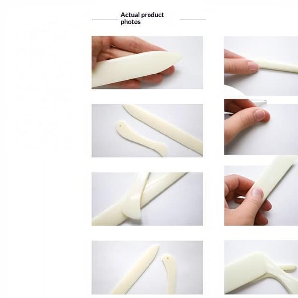 2 STK Benfarvet Origami Skraberværktøj Glat Kant Holdbart Materiale